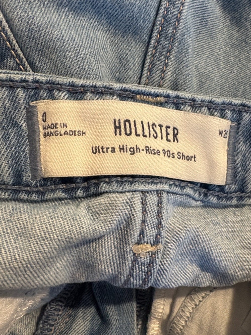 Hollister Ultra High Rise 90’s Denim Shorts 25 / 0 - Picture 8 of 8